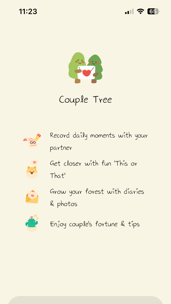 Couple Tree app screenshot