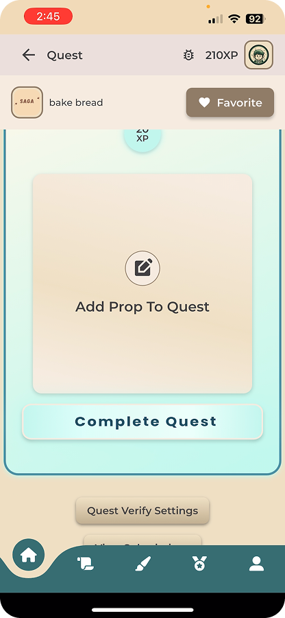 Original quest completion flow
